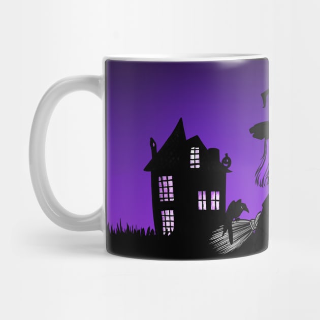 The Witching Hour! Purple Wiccan Pagan Cheeky Witch® by Cheeky Witch